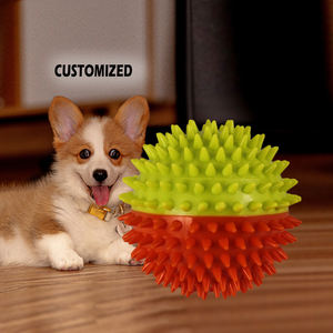 7cm 9cm özel TPR ürünleri Pet oyuncaklar tedarikçiler Spike k topları başak masaj yumuşak sıçrama açık geri dönüşümlü bulmaca oyuncak köpek için - Product Image 1