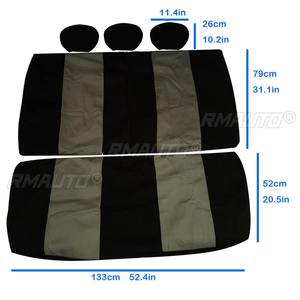7 housses de siège de voiture universelles, protecteurs de siège, coussins de siège automobile, housses de siège en tissu doux, accessoires intérieurs - Product Image 6