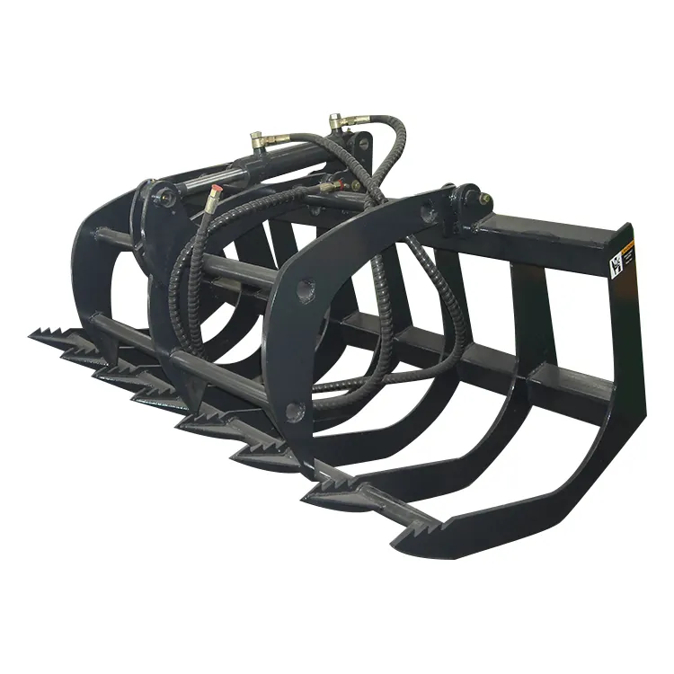 skid steer loader attachment fork grapple