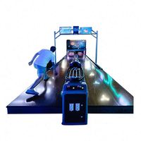 Machine de bowling miniature d'intérieur à monnayeur, en métal, version anglaise, équipement de jeu d'amusement pour lieux de divertissement