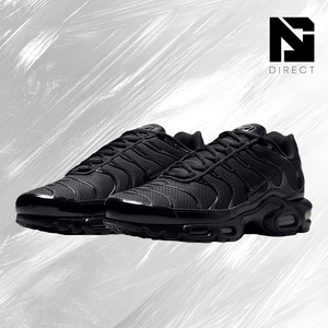 Air Max Plus 'Triple Black' Black Mesh Lace Up Running Shoes All Seasons Cushioned Men's Nike Sneaker - Product Image 2