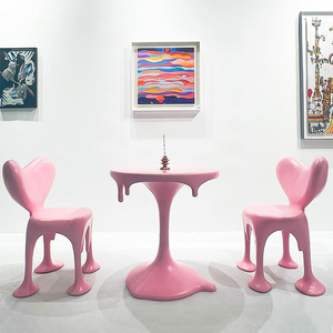 Kreativer herzförmiger Freizeit stuhl aus Glasfaser Geeignet für Schlafzimmer und Wohnzimmer - Product Image 1