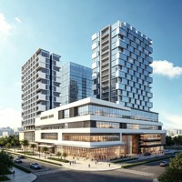 Edificio de Oficinas con Estructura de Acero Galvanizado, Centro Comercial Prefabricado, Estructura de Columnas Aisladas, Pre-ingenierizado OEM