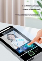 Cerradura Inteligente para Oficina con Reconocimiento Facial Dinámico de 5 Pulgadas, Huella Dactilar, Contraseña, Pantalla LCD Resistente a la Lluvia para Exteriores, Alimentada por Batería, Acceso Personalizable