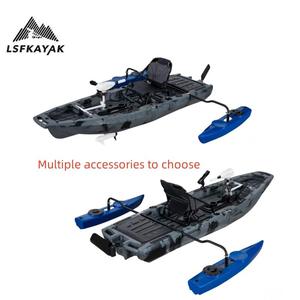 Kayak <span class=keywords><strong>de</strong></span> pêche modulaire LSF 2,8 m pour 1 personne, <span class=keywords><strong>bateau</strong></span> léger à propulseur avec construction durable <span class=keywords><strong>en</strong></span> HDPE - Product Image 6