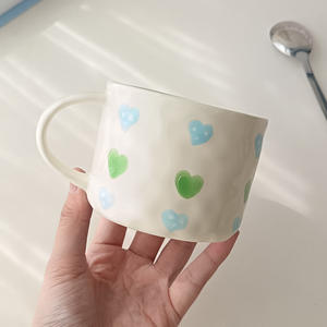 Emballage personnalisé et impression <span class=keywords><strong>de</strong></span> logo peint à la main impression <span class=keywords><strong>coeur</strong></span> rose anniversaire amour <span class=keywords><strong>tasse</strong></span> <span class=keywords><strong>tasse</strong></span> à <span class=keywords><strong>café</strong></span> Saint Valentin - Product Image 4
