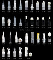 Emballage personnalisé vide en tube torsadé jetable en aluminium/plastique, plaqué or brillant et argenté, pour cosmétiques, 2ml 3ml 5ml, à mécanisme rotatif