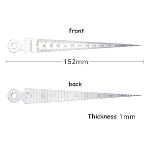 Kit de jauge professionnel, mesure précise en acier inoxydable, calibrage d'angle, inspection, outil de mesure métrique et impérial - Product Image 2