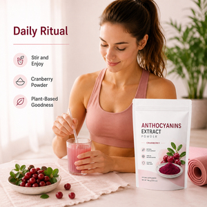 Extrait de canneberge de haute qualité 25% anthocyanes E163 Poudre antioxydante Soutien immunitaire 100g Adultes Certifié Halal ISO22000 - Product Image 2