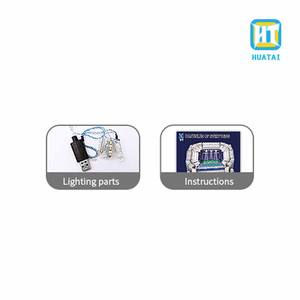 ชุดตัวต่อสนามฟุตบอลซานติอาโก้ เบอร์นาเบว รุ่น HTL ขนาด 1/600 ของเล่นแบบ DIY เพื่อการศึกษา ชุดบล็อกอาคารสนามกีฬา 40 ชิ้น ทำจากวัสดุ ABS - Product Image 3