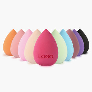 Natural Foundation <b>Makeup</b> Sponge Latex Free Beauty Egg Black Portable Wholesale Teardrop Beauty Sponge - Product Image 1