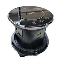 Prise de charge sans fil verticale intelligente motorisée Wi-Fi étanche IP45 avec 1 à 6 ports USB, format tour de table, prise AU, fabriquée en Chine
