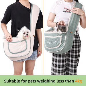 Vente en gros de sac à dos de luxe en polyester pour chiens transport mains libres réglable respirant pour animaux de compagnie pour voyage petit animal chat chien sûr - Product Image 3