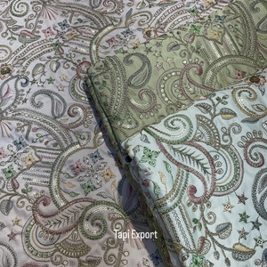 Heavy Embroidery Fabric with Multiple Threads Fancy Work & Sequence Work for Unique Desig - Product Image 1