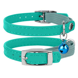 Personalizado de lujo ajustable Pu Faux <span class=keywords><strong>Leather</strong></span> <span class=keywords><strong>Cat</strong></span> <span class=keywords><strong>Collar</strong></span> de cuero - Product Image 6