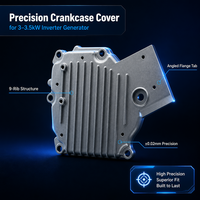 Couvercle de carter de précision moulé sous pression pour générateur onduleur 3kW 3.5kW, en aluminium ADC12 usiné CNC, fournisseur de couvercles de moteur