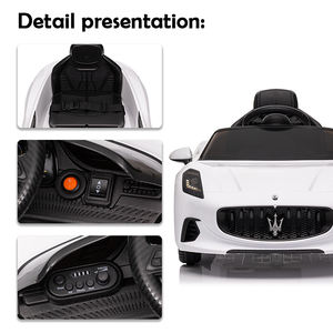 Petites voitures électriques sous licence 12V jouet à chevaucher pour enfants jouet télécommandé en plastique pour garçons et filles âgés de 3 à 8 ans - Product Image 2