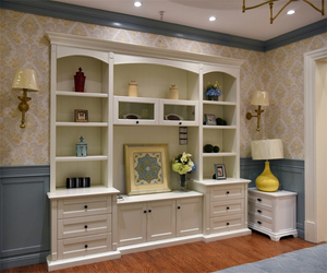 <span class=keywords><strong>Libreria</strong></span> moderna moderna modulare di quercia dal <span class=keywords><strong>design</strong></span> semplice - Product Image 4