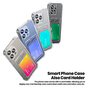 Funda Protectora para Teléfono Toocki a Prueba de Golpes con Tarjetero, Anti-Caídas, con Bolsa de Aire, TPU Flexible para <span class=keywords><strong>iPhone</strong></span> 12-15, Compatible con Carga Inalámbrica - Product Image 4