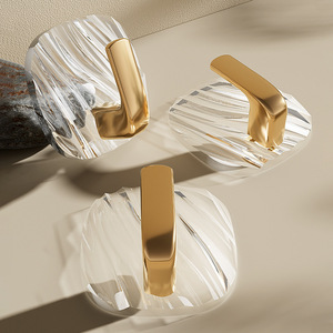 Fruit Transparent Adhesive Hooks 3 Pack Modern Wall Mounted Robe Hooks Removable No Drill For Bathroom Bedroom - Product Image 2