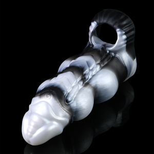 Funda vibradora inteligente para pene con forma de nudo, de 2.87'' de grosor, controlada por aplicación a larga distancia, con patrones personalizados, funda de placer para parejas. - Product Image 4