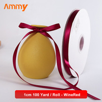 AM-RP019A Ammy 1CM Logo personnalisable Floral gâteau décor ruban pour Graduation ruban accessoires pour cadeaux boîte emballage