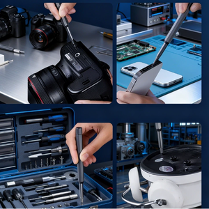 Bộ tua vít đa năng 24 trong 1 cán nhôm công nghiệp chống trơn trượt, từ tính, chính xác, dụng cụ sửa chữa chuyên dụng, hình dạng đặc biệt, tự làm - Product Image 5