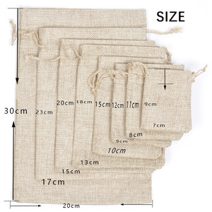 High Quality New Design Durable Linen <b>Burlap</b> Custom logo Promotional Jute Drawstring Bags Customized Size Drawstring Gift Bags - Product Image 5