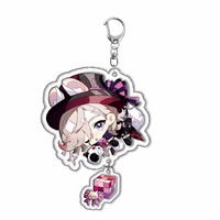 Usine personnalisé Anime porte-clés charme impression Transparent personnalisé écologique acrylique porte-clés personnalisé avec Logo