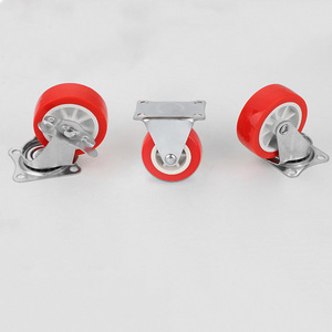 Furniture Casters 1 To 3 Inch PVC <b>Swivel</b> Wheels Plate Mount Durable Industrial Design - Product Image 2