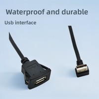 Extension de tableau de bord de voiture à clipser, conducteur en cuivre, panneau USB, conception étanche, 20 ports simples, carré, encastrable, câble DIY