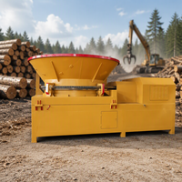 Broyeur à disques, bac à bois, broyeur de racines entières et de branches résiduelles
