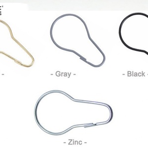 EWANG Custom Bathroom <b>Silver</b> Decor <b>Curtain</b> Hooks Shower <b>Curtain</b> Rings - Product Image 5