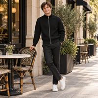 Cardigan en maille zippé pour homme, col montant, manches longues, décontracté, hiver, manteau tricoté, fabricant OEM ODM