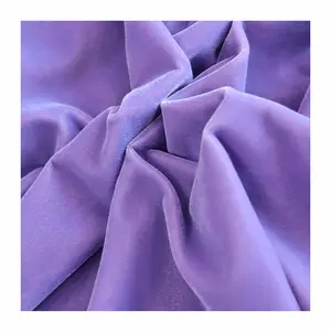 Popular plain dyed PD woven super micro velvet model 5000 100%polyester fabric for clothes