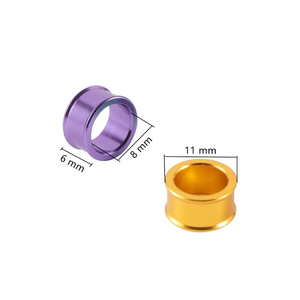 Bagues de patte en aluminium pour oiseaux de compagnie, hauteur 6 mm, diamètre 10 mm, pour l'entraînement des pigeons et les courses de pigeons - Product Image 3