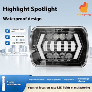 D105 7-inch Wrangler Led Đèn Pha mới sửa đổi ống kính bên ngoài 6000K nhiệt độ Trắng/Vàng hai màu <span class=keywords><strong>DRL</strong></span> cho <span class=keywords><strong>off</strong></span>-road xe ô tô - Product Image 6
