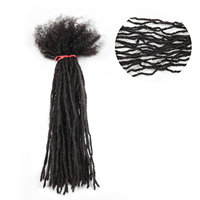 Extensions de Dreadlocks Fait Main 100% Cheveux Humains, 1 cm, Couleur Ombrée, pour Femmes Noires et Styles Reggae