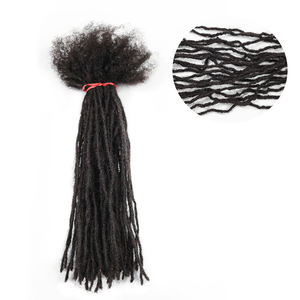 1cm colore Ombre 100% capelli umani Dreadlock Inter Locs 100% capelli fatti a mano Crochet Locs estensioni per donne nere e Reggae - Product Image 4