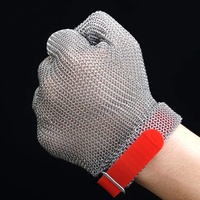 Gants anti-coupure Kessler en acier inoxydable 304 avec conception respirante pour la sécurité dans la transformation alimentaire industrielle