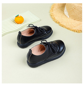 รองเท้าหนังเด็กนักเรียนขายส่งจากโรงงาน สำหรับเด็กชายและเด็กหญิง รองเท้าผูกเชือกสำหรับเด็กชาย อายุ 6 ถึง 10 ปี - Product Image 5