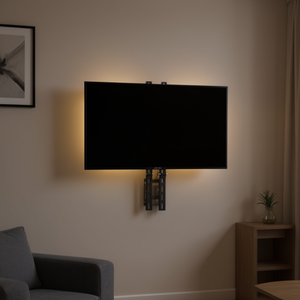 Supporto TV da Parete Myrva in Metallo, Mobile Minimalista Moderno per Soggiorno - Product Image 2