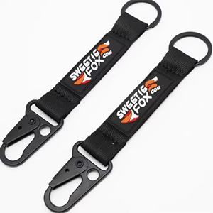 Lanière courte tactique en nylon personnalisée de haute qualité pour l'extérieur, lanière porte-clés en tissu très vendue - Product Image 2