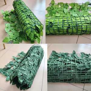 Plantes et feuilles en plastique vert pour clôture de fleurs en <span class=keywords><strong>gazon</strong></span> artificiel pour cour, <span class=keywords><strong>balcon</strong></span>, jardin, aménagement paysager, store roulant - Product Image 2