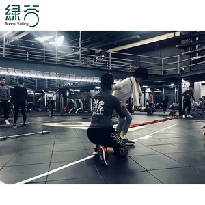 Piso de Goma Antideslizante de 15 mm de Alta Calidad <span class=keywords><strong>para</strong></span> Gimnasio, <span class=keywords><strong>Crossfit</strong></span> y Fitness - Product Image 5