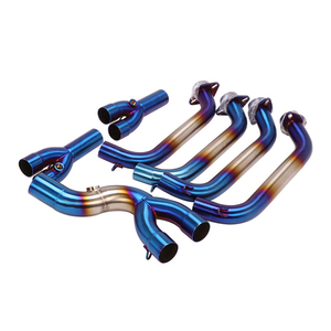 Tuyau de liaison avant en acier inoxydable pour échappement de <span class=keywords><strong>moto</strong></span> pour YAMAHA R6, tuyau de raccordement de <span class=keywords><strong>coude</strong></span> d'échappement R6 2017-2020, tube de 45 mm - Product Image 3
