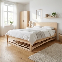 Lattes de lit en contreplaqué de bouleau robustes, double rangée, base en bois pour canapé-lit, couleur naturelle, écologique, taille personnalisée, moderne