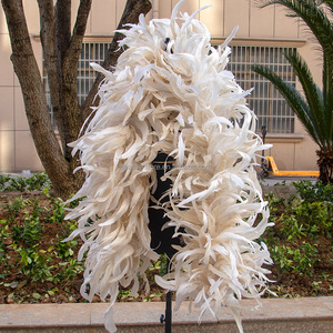 Boa de Plumas de Gallo Negras de un Solo Color al por Mayor para Manualidades, Disfraces, Baile y Decoraciones de Halloween - Product Image 2