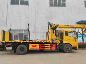 Camion de dépanneuse de FAW 4X2 camion de <span class=keywords><strong>grue</strong></span> de boom d'articulation hydraulique de 8 tonnes camion de <span class=keywords><strong>grue</strong></span> de chargeur de remorquage à plat de Rollback à vendre - Product Image 4