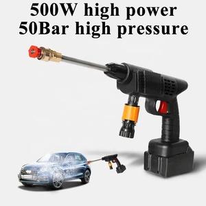 Nettoyeur de voiture haute pression à double batterie 500W, <span class=keywords><strong>moteur</strong></span> en cuivre haute <span class=keywords><strong>puissance</strong></span>, lave-auto portable sans fil, pistolet à eau pulvérisateur - Product Image 4